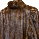Vintage Kings Tailor Brown Mink Fur Mid Length Coat
