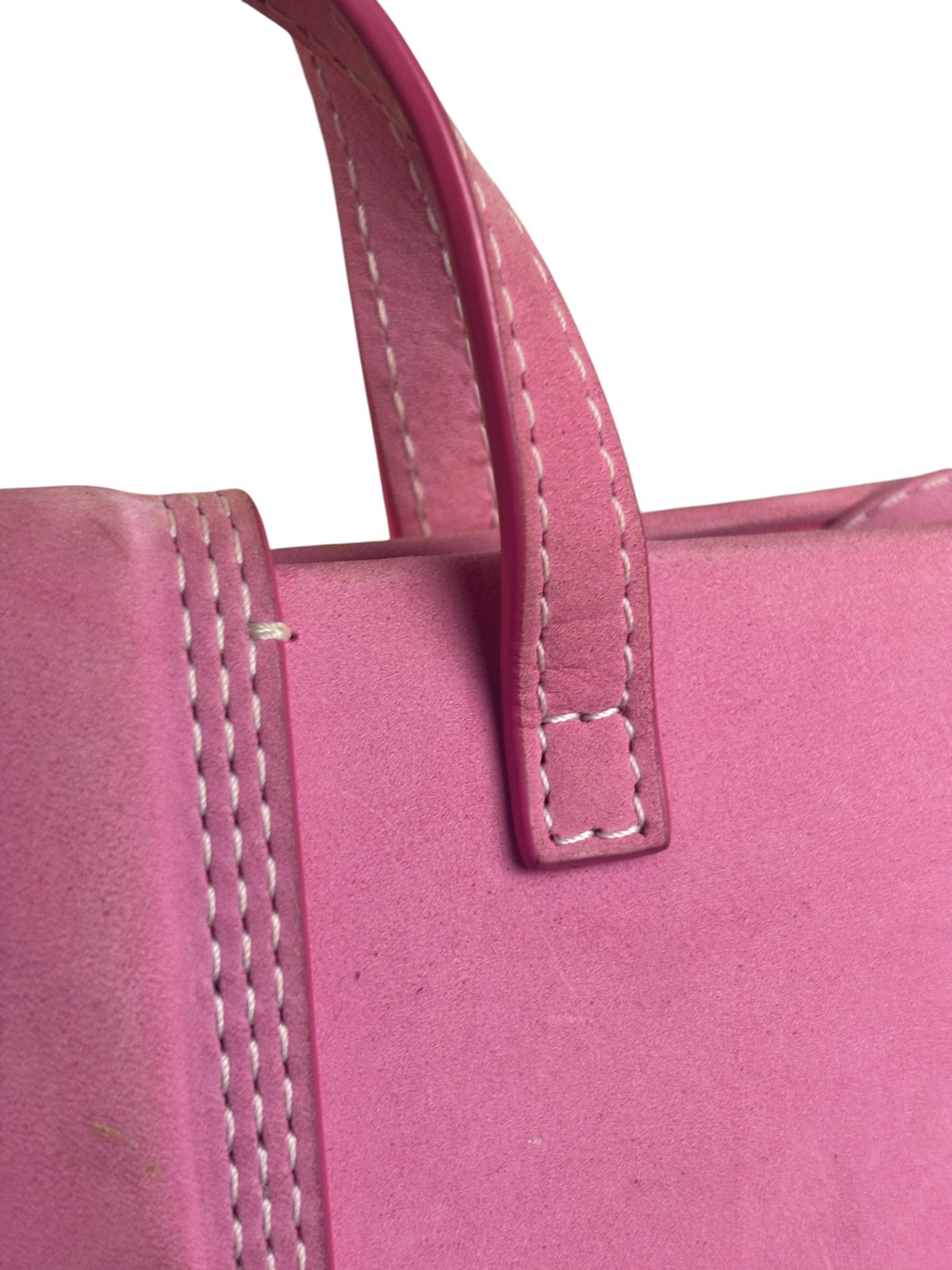 Jacquemus Pink Nubuck Le Porte Hand/Shoulder Bag