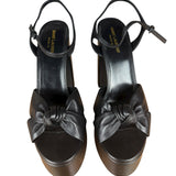 YSL 145MM Leather Platform Pumps