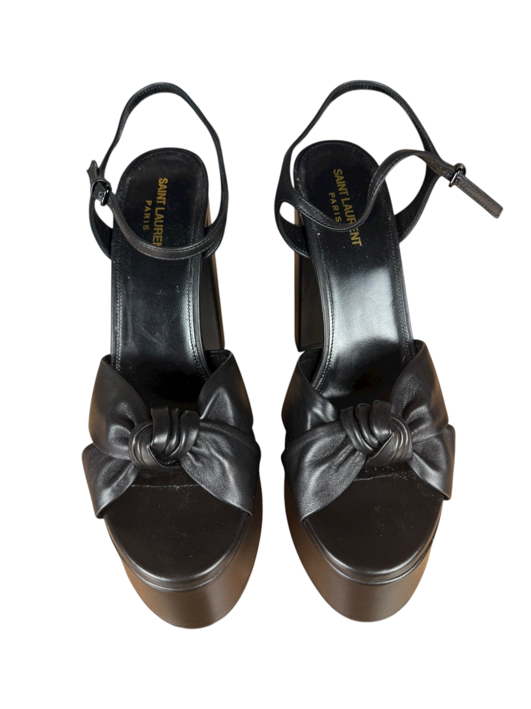 YSL 145MM Leather Platform Pumps