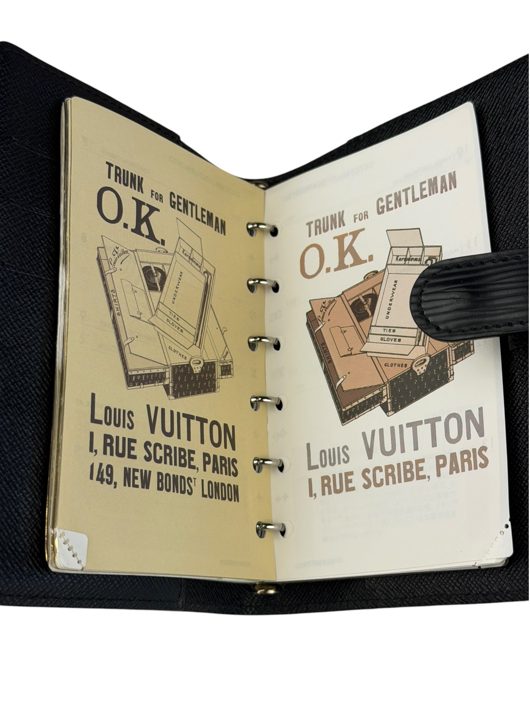 Louis Vuitton Black Epi Leather Agenda