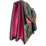 Gucci Pierced Heart Patches Dionysus Chain Shoulder Bag
