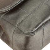 Chanel Black Satin Chocolate Bar Mini Chain Flap Bag 2010