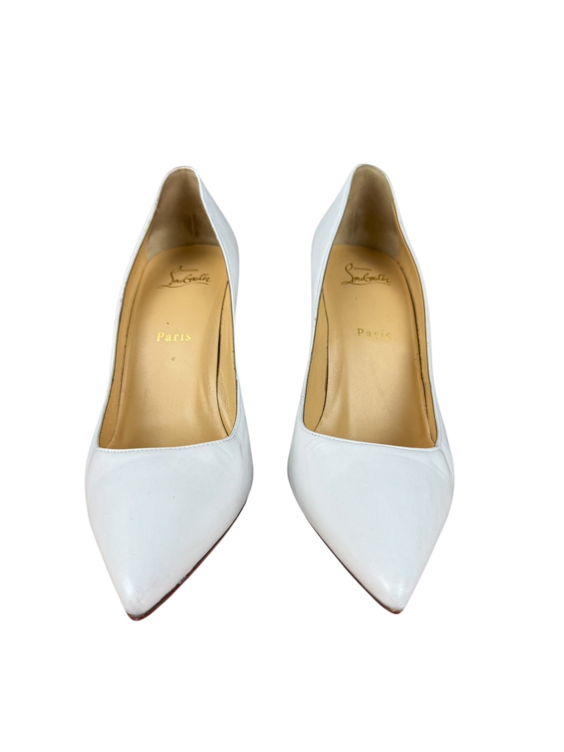 Christian Louboutin Kate Pumps White Nappa Leather