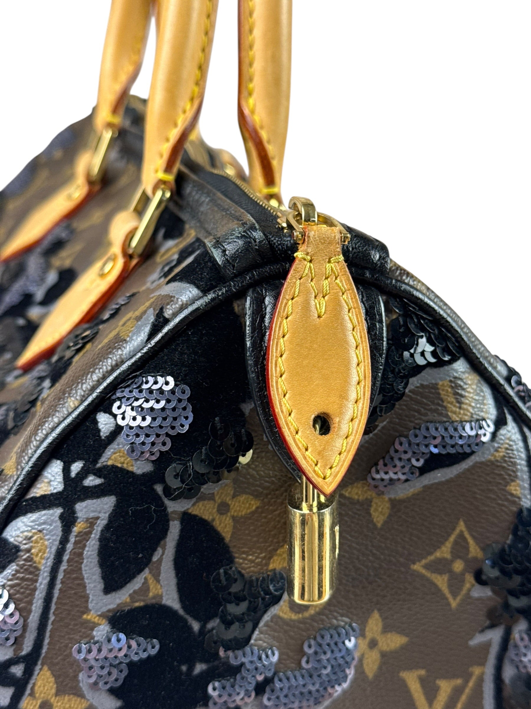 Louis Vuitton Limited-Edition Monogram Fleur De Jais Speedy 30