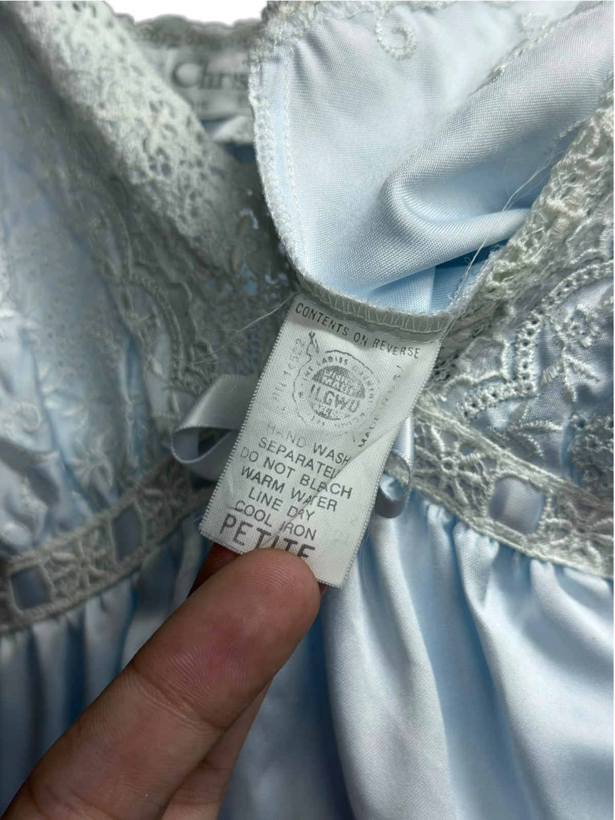 Christian Dior Light Sky Blue Lingerie