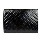 Yves Saint Laurent Black Quilted Leather Clutch