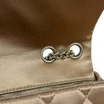 Chanel CC Limited Edition Gold Satin Quilted Flap Bag 2008