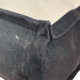 Saint Laurent Beige/Black Rive Gauche Canvas Tote Bag