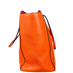 Gucci Orange Pebble Leather Swing Medium Tote