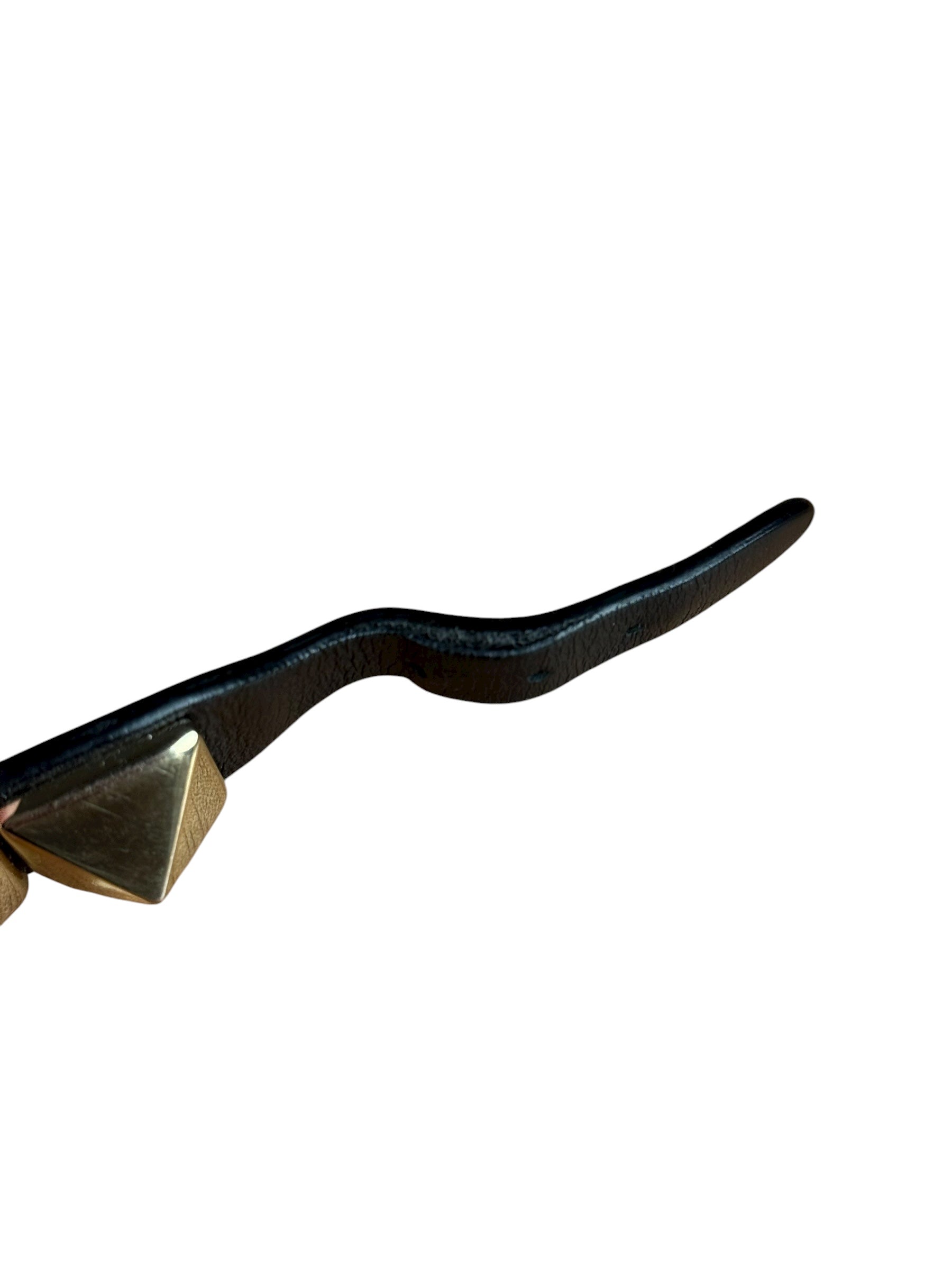 Valentino Stud Pyramid Leather Bracelet