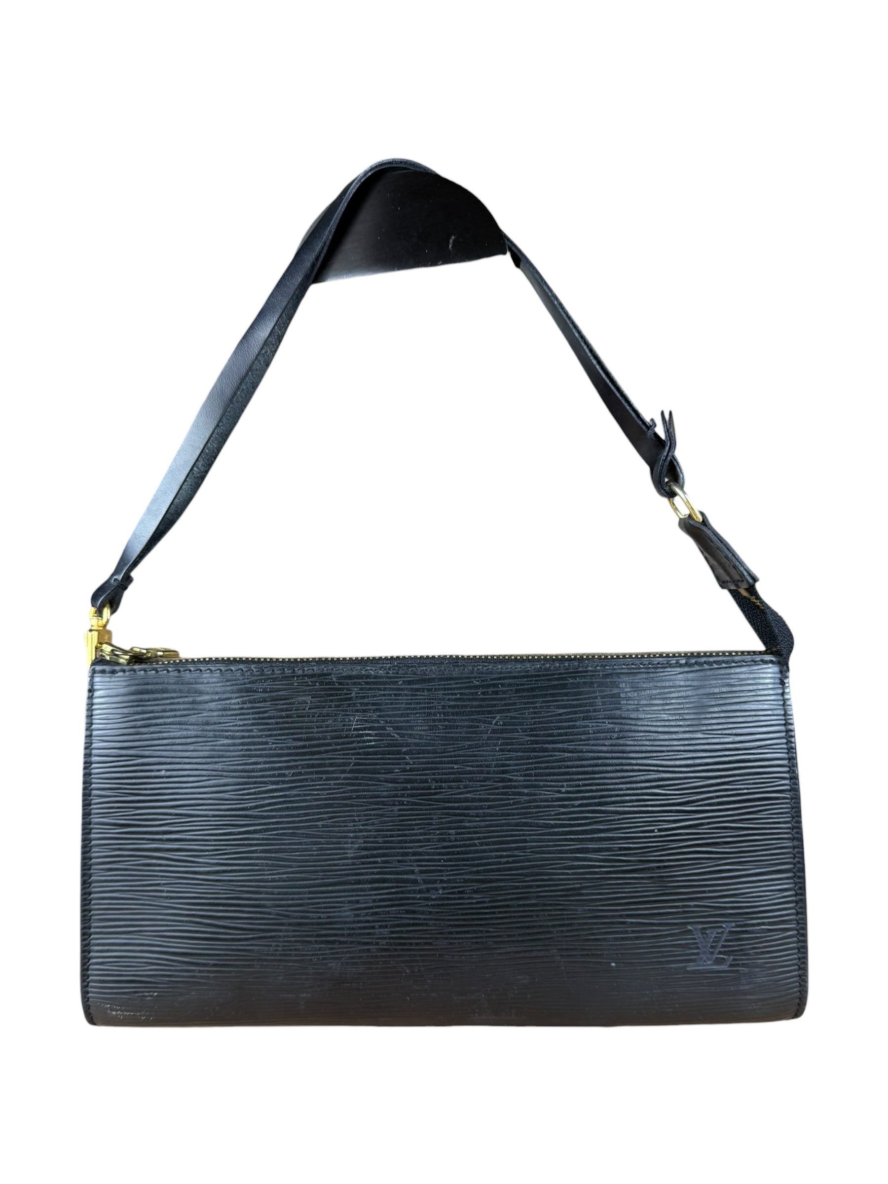 Louis Vuitton Black Epi Pochette