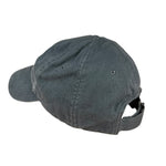 Balenciaga Distressed Embroidered Cap Washed Black