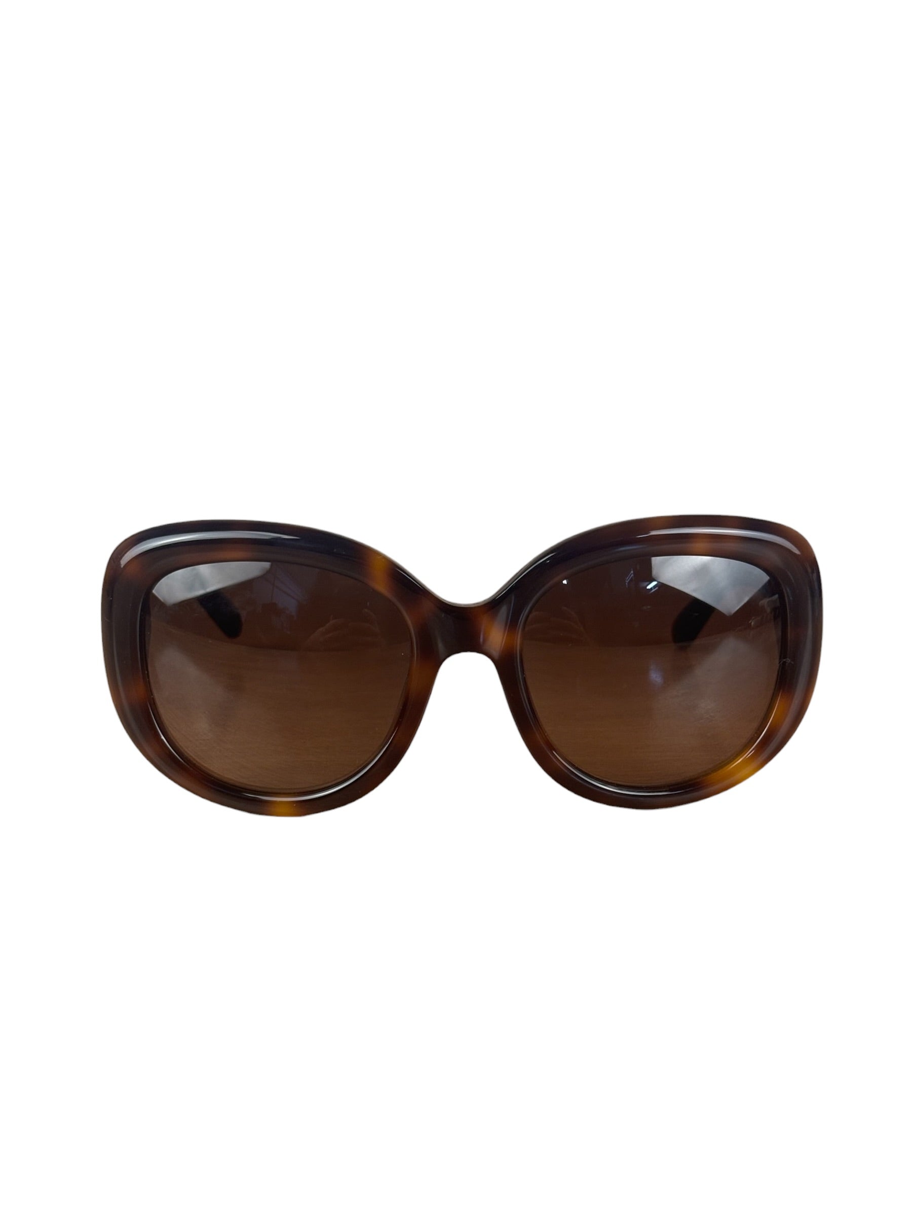 Salvatore Ferragamo Tortoise Oversized Sunglasses