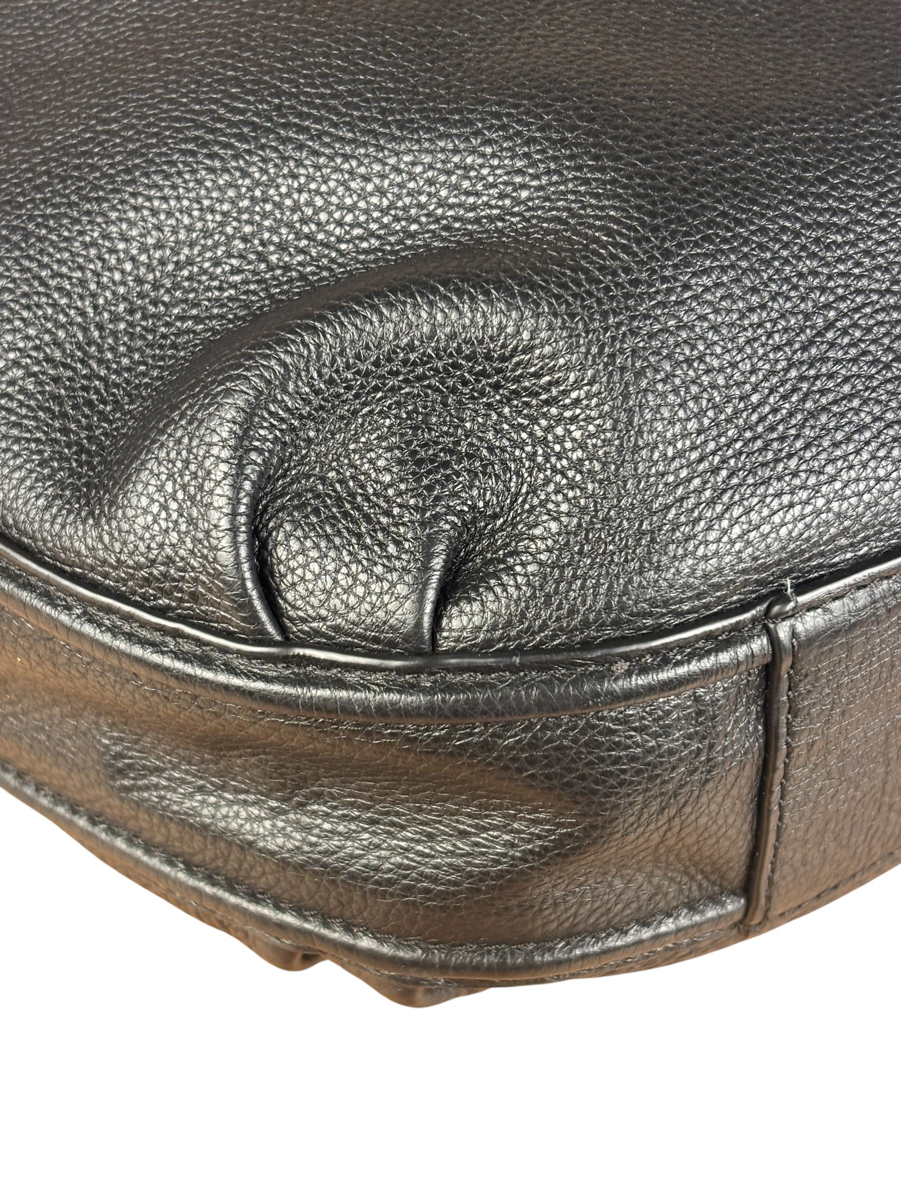 Coach Black Leather Hobo Shoulder Bag