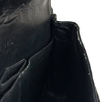 Chanel Black Patent Quilted Leather Double Flap Bag