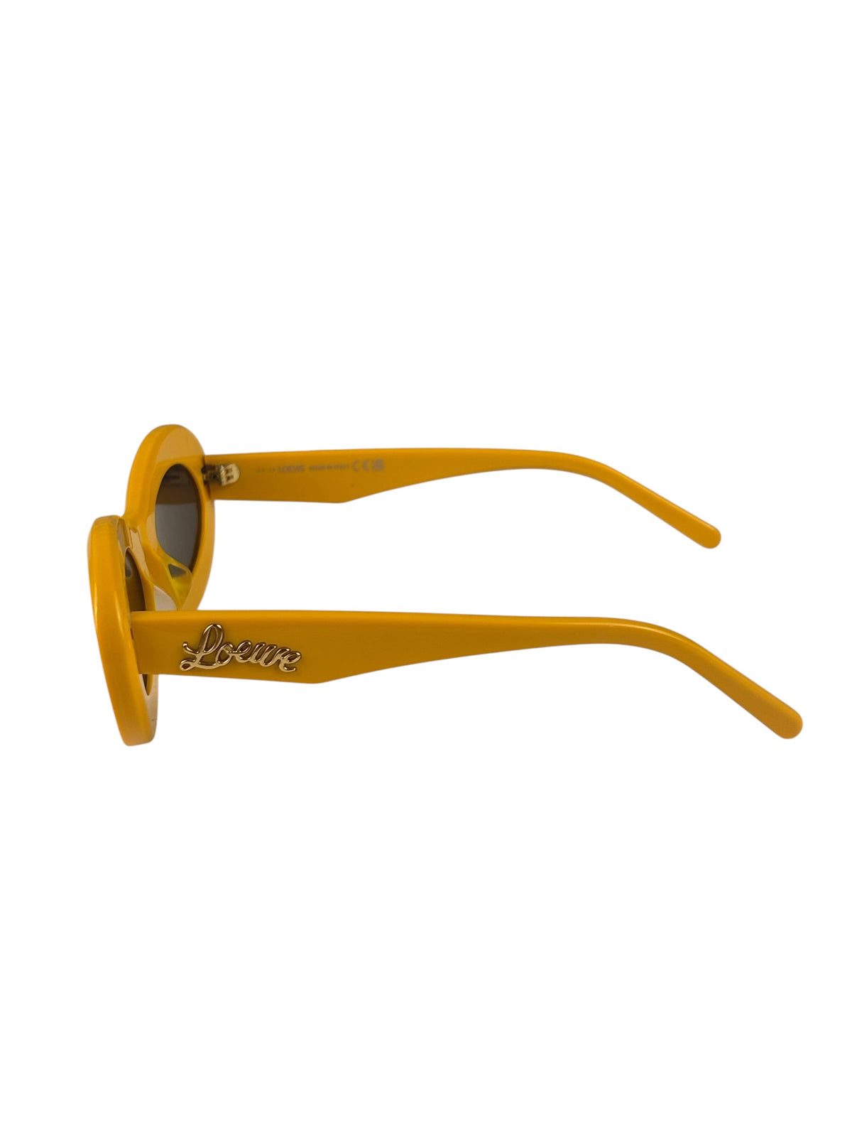 Loewe Glossy Yellow Paula's Ibiza Oval Sunglasses LW40110U