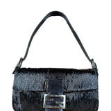 Fendi Beaded Baguette Black