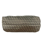 Fendi Vintage FF Canvas Print Zip Shoulder Tote