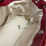 Chanel Patent Red Quilted S Shopper Tote 2013