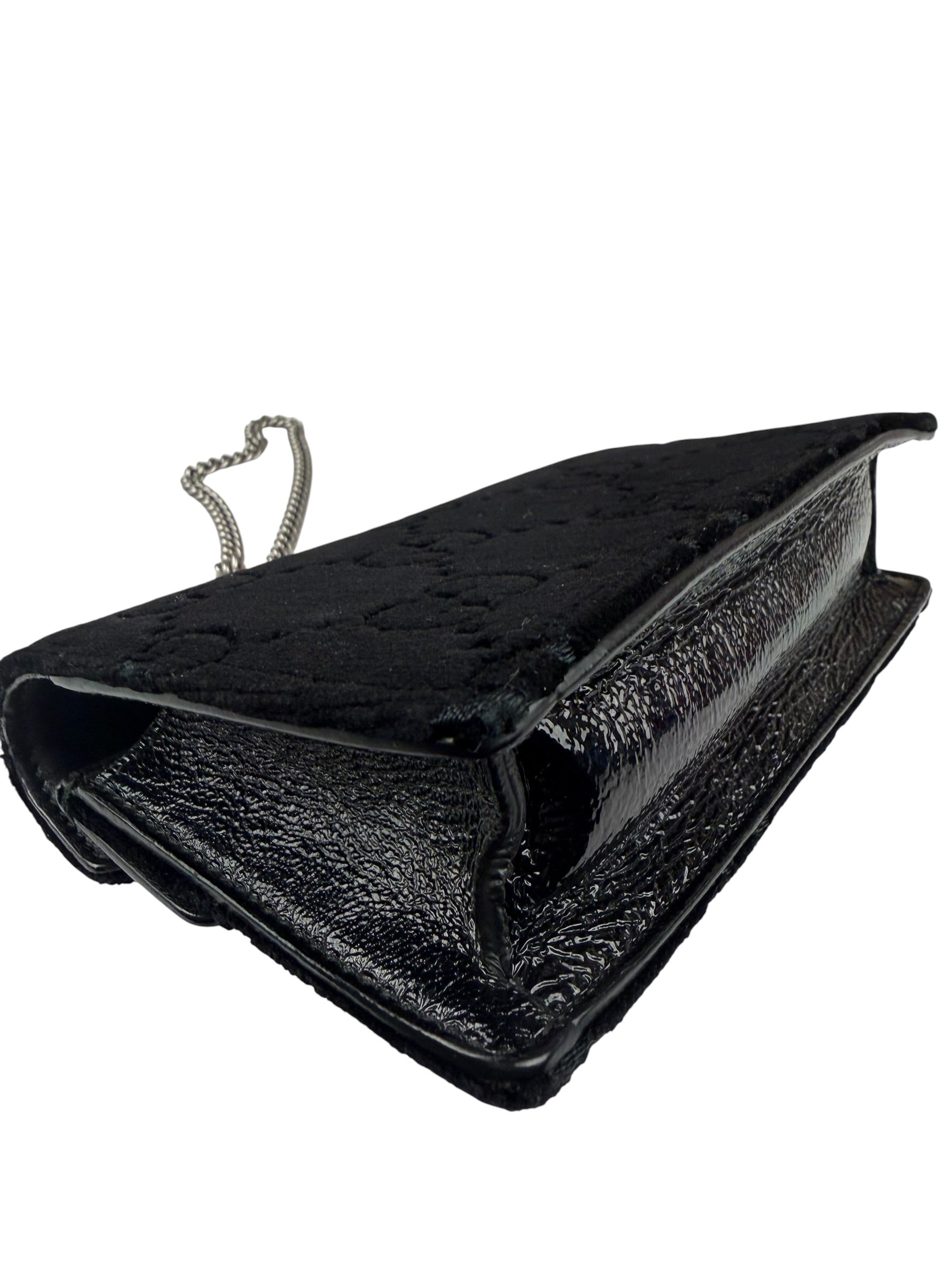 Gucci Black Velvet Dionysus Mini Crossbody Bag