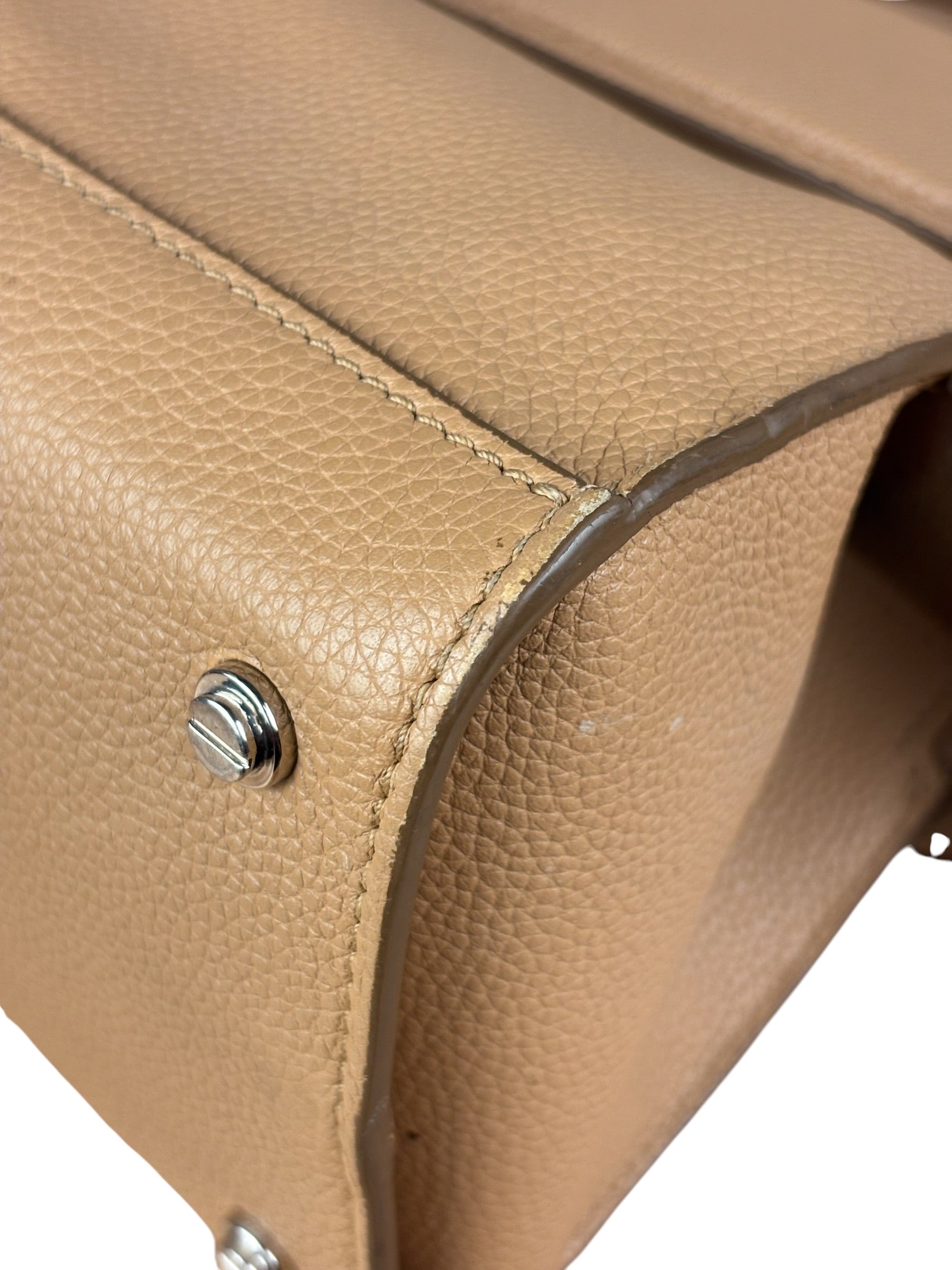 Givenchy Nude Brown Leather Mini Two-Way Handbag