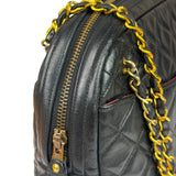 Chanel Black Quilted Lambskin Camera Bag 1989