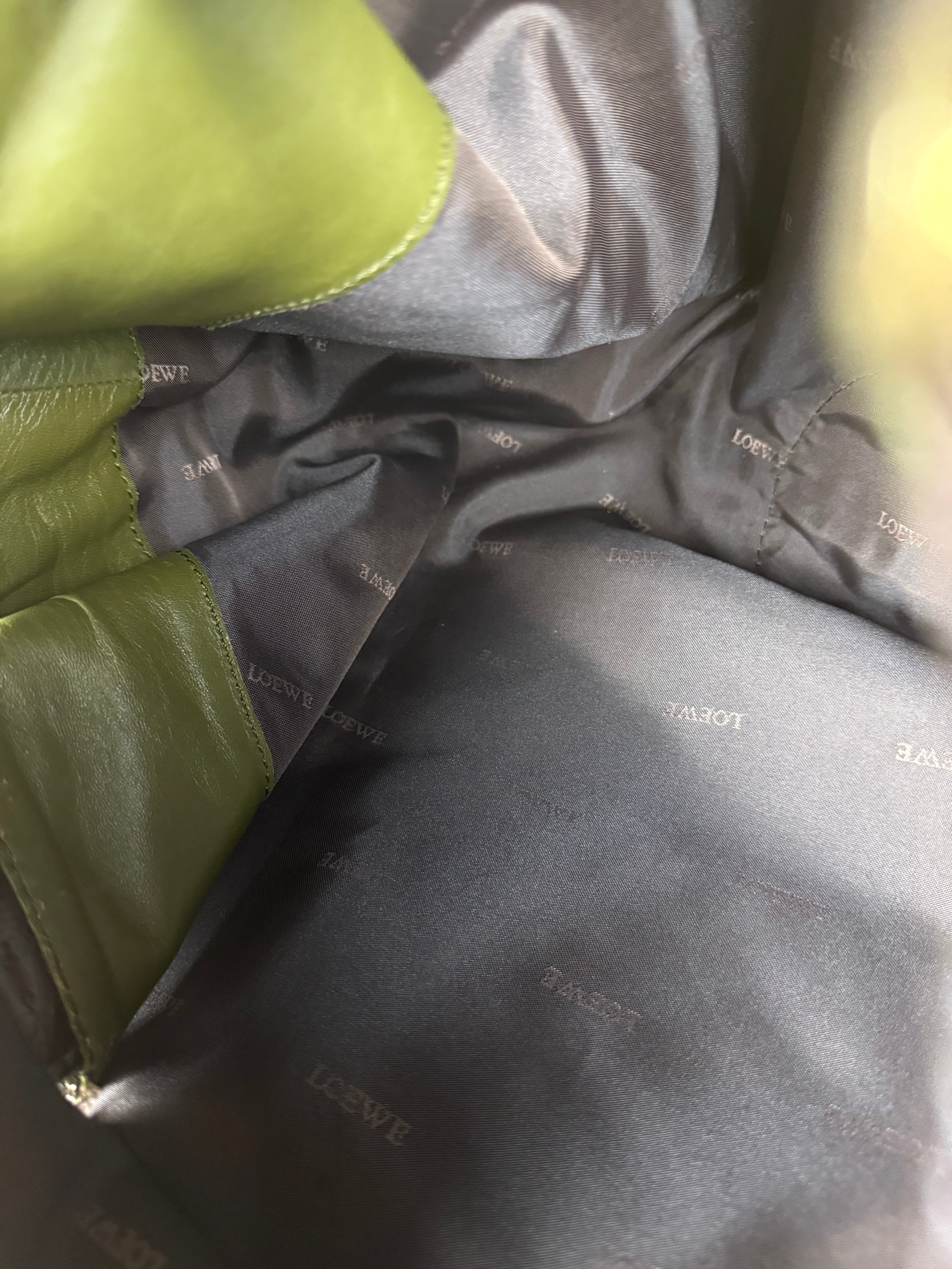 Loewe Vintage Nappa Aire Brown Patent Handbag