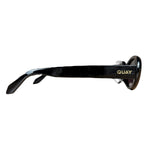 Quay Black Thin Sunglasses