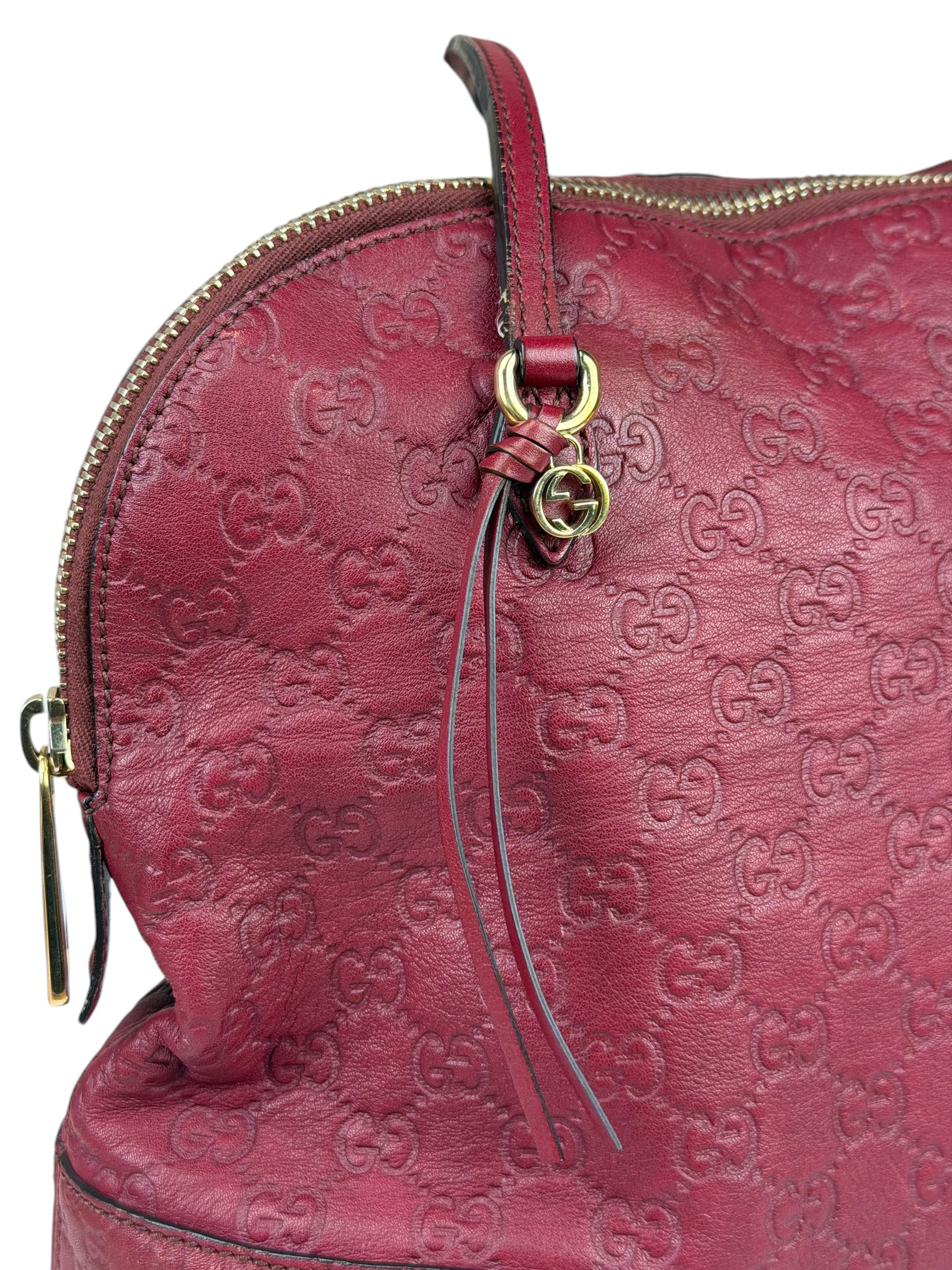 Gucci Ruby Red Bree Dome Tote