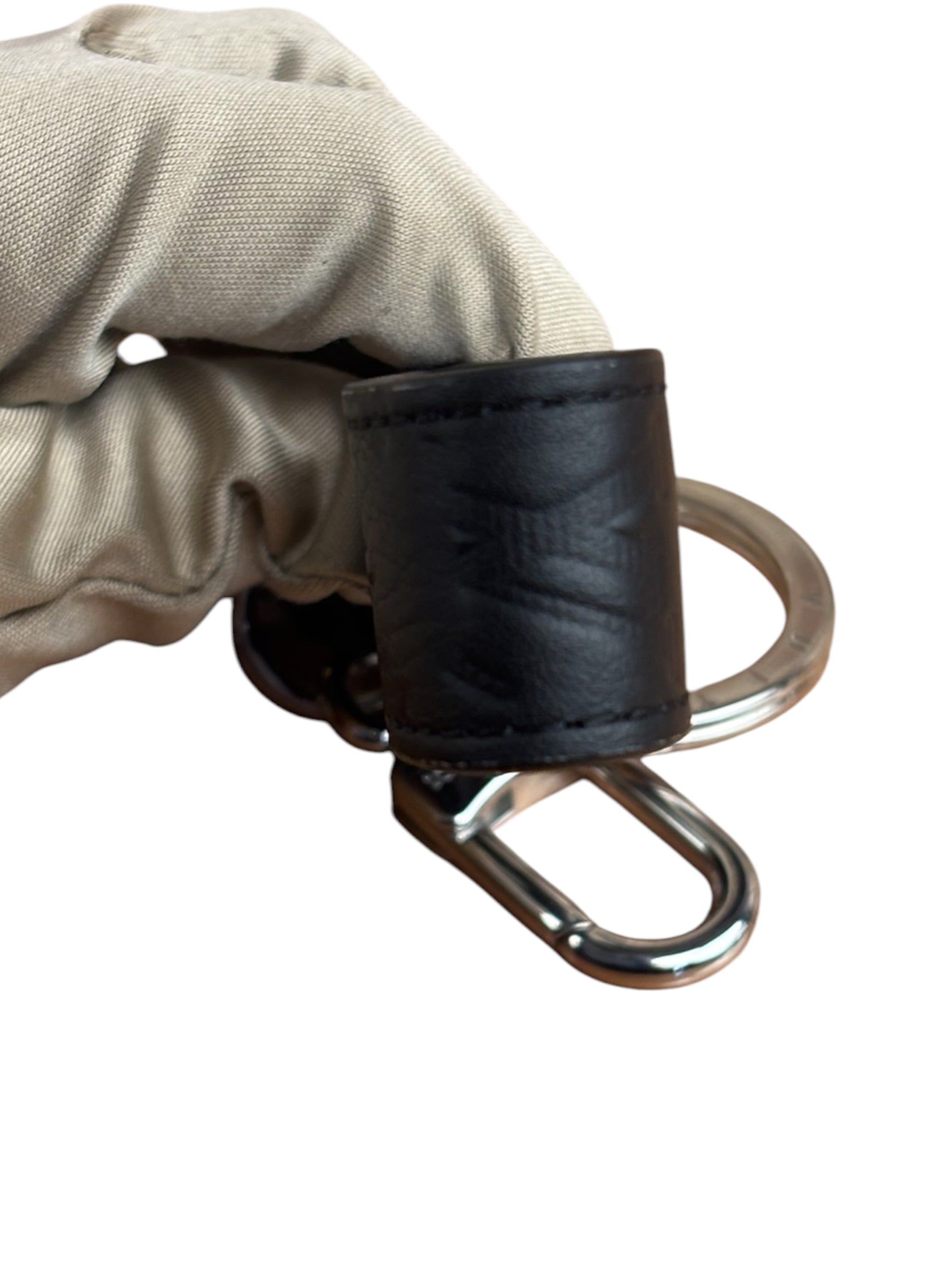Louis Vuitton Black Monogram Shadow Dragonne Key Holder