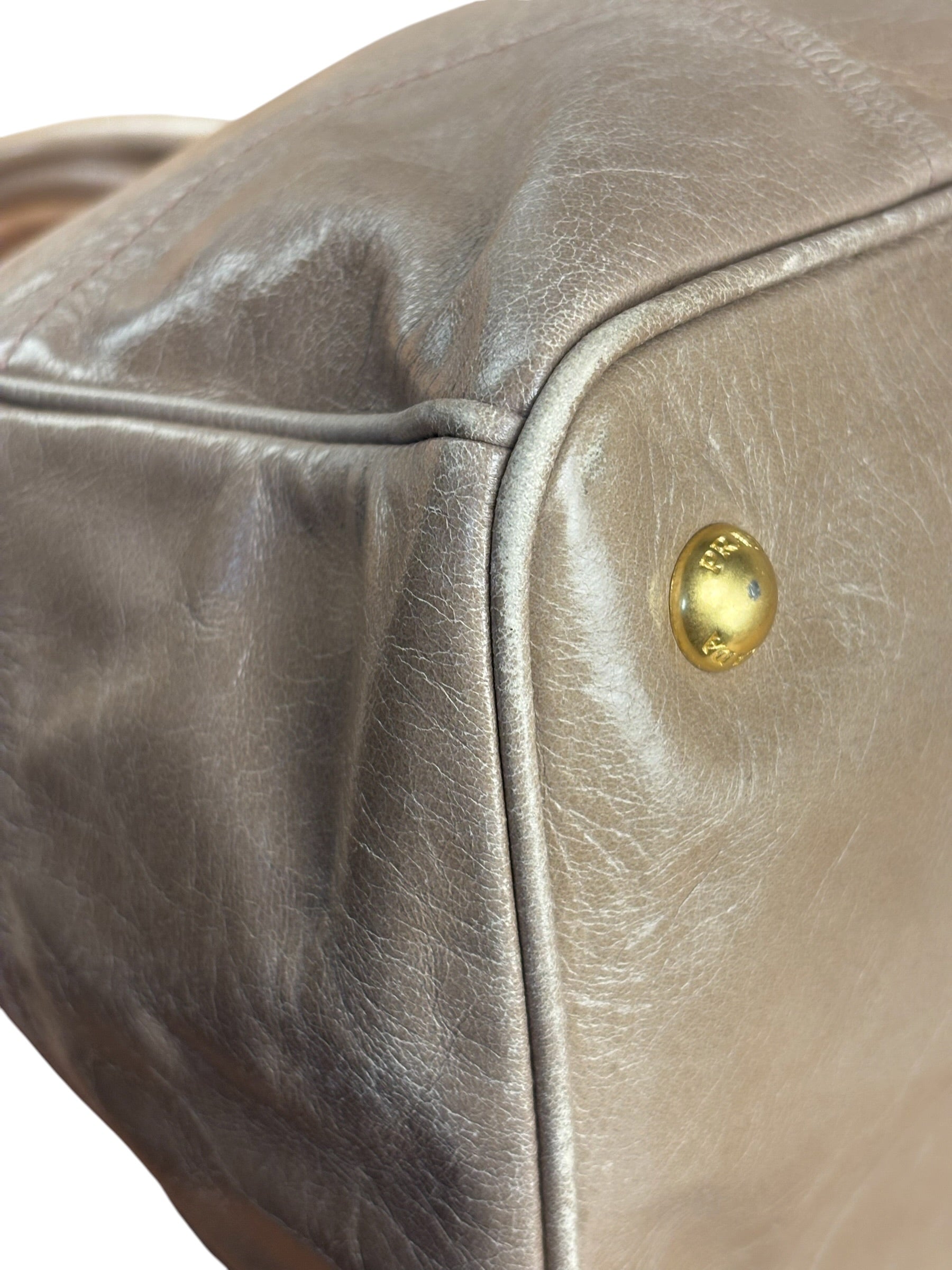 Prada Vitello Shine 2Way Tote Bag