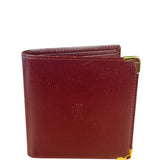 Cartier Vintage Maroon Leather Bifold Wallet