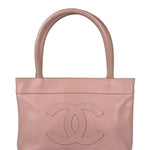 Chanel CC Pink Caviar Leather Mini Tote Bag 2004