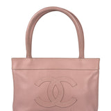 Chanel CC Pink Caviar Leather Mini Tote Bag 2004