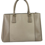 Prada Beige Saffiano Leather Galleria Large Shoulder Bag