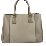 Prada Beige Saffiano Leather Galleria Large Shoulder Bag