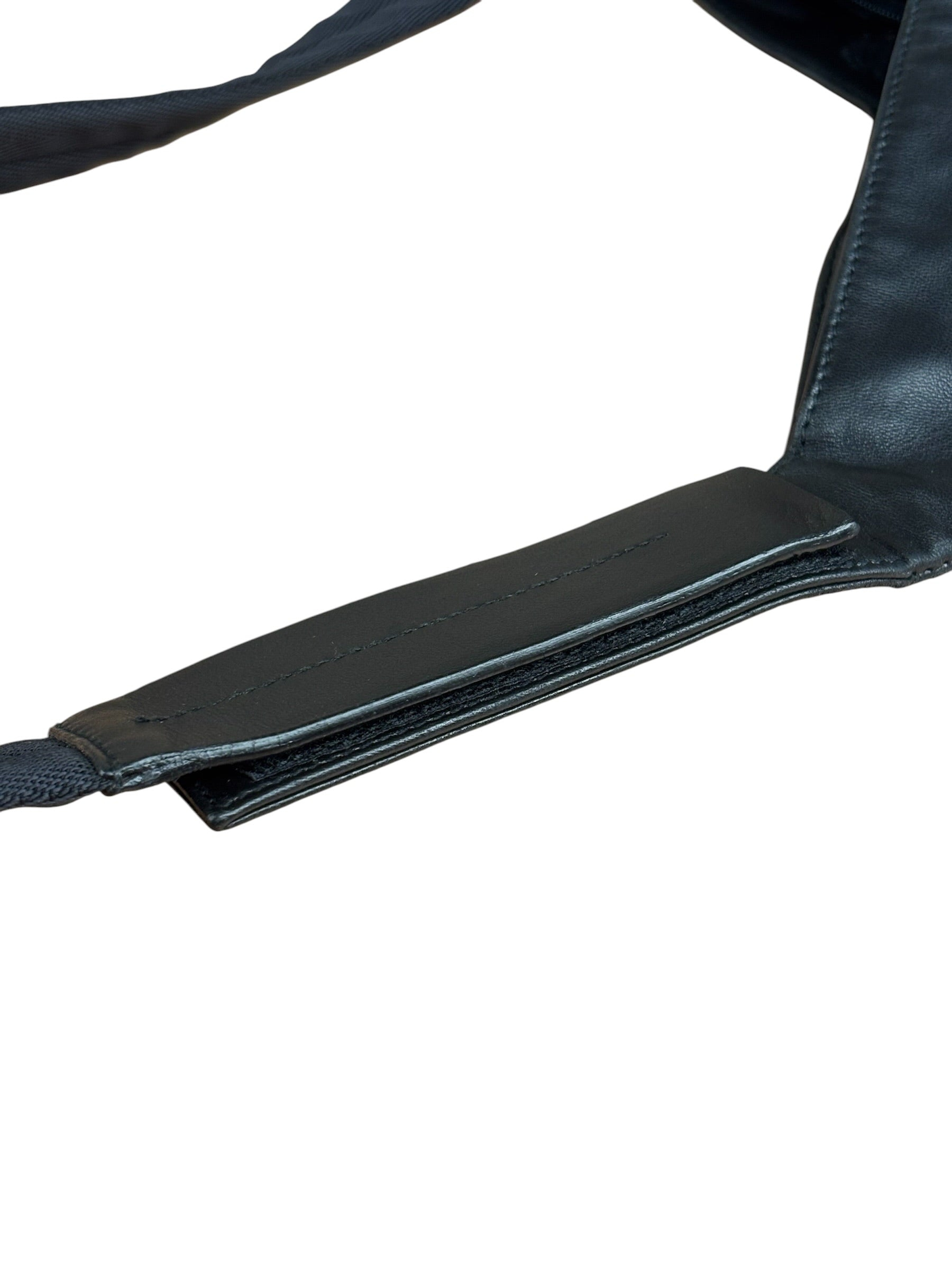 Prada Black Leather Sleek P&D Crossbody Bag