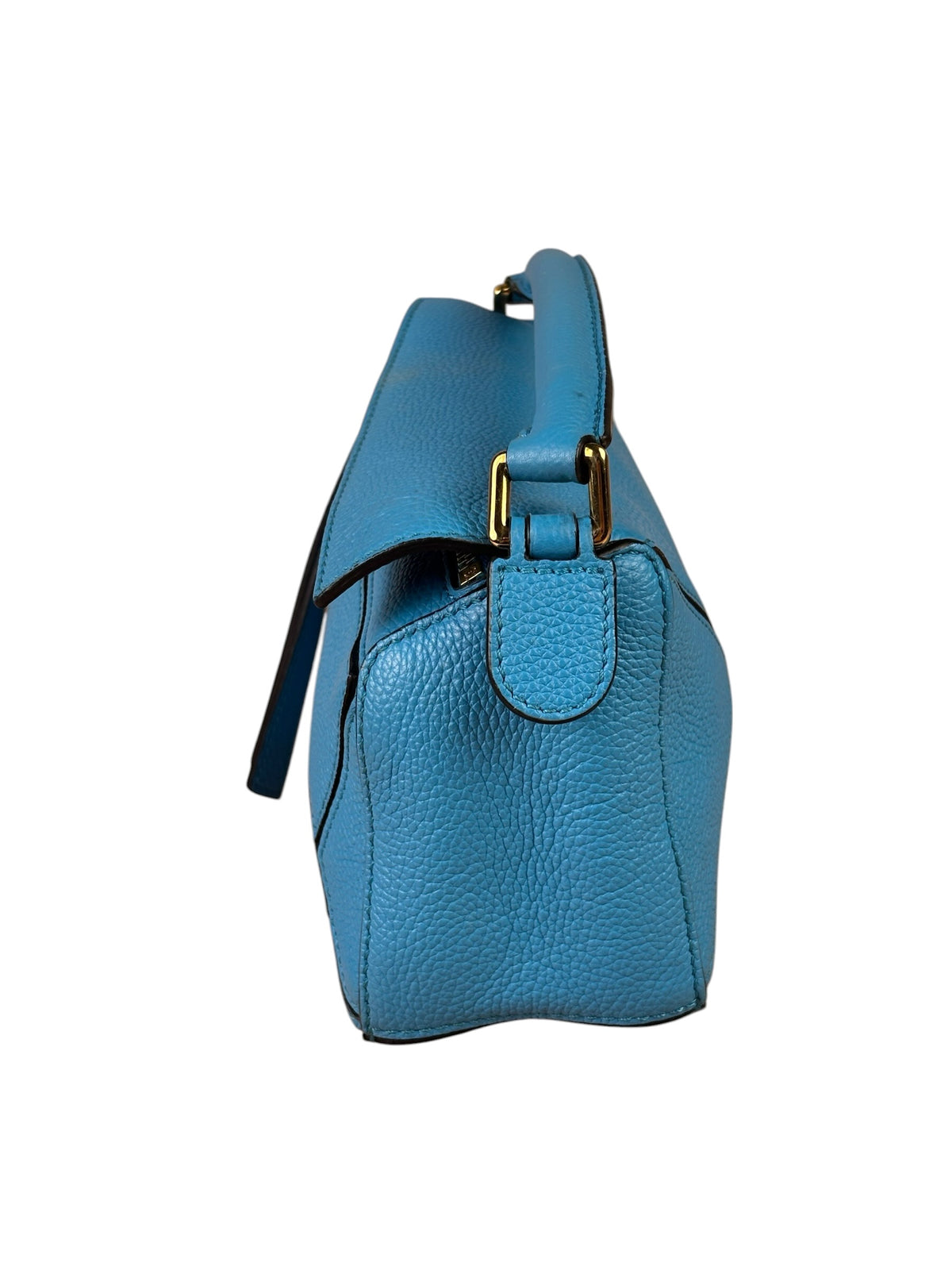 Loewe Blue Leather Puzzled Small Two-Way Bag