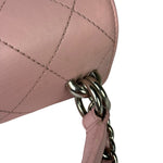Chanel Pink Stitch Quilt Ring My Bag 2Way Flap 2017
