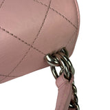 Chanel Pink Stitch Quilt Ring My Bag 2Way Flap 2017