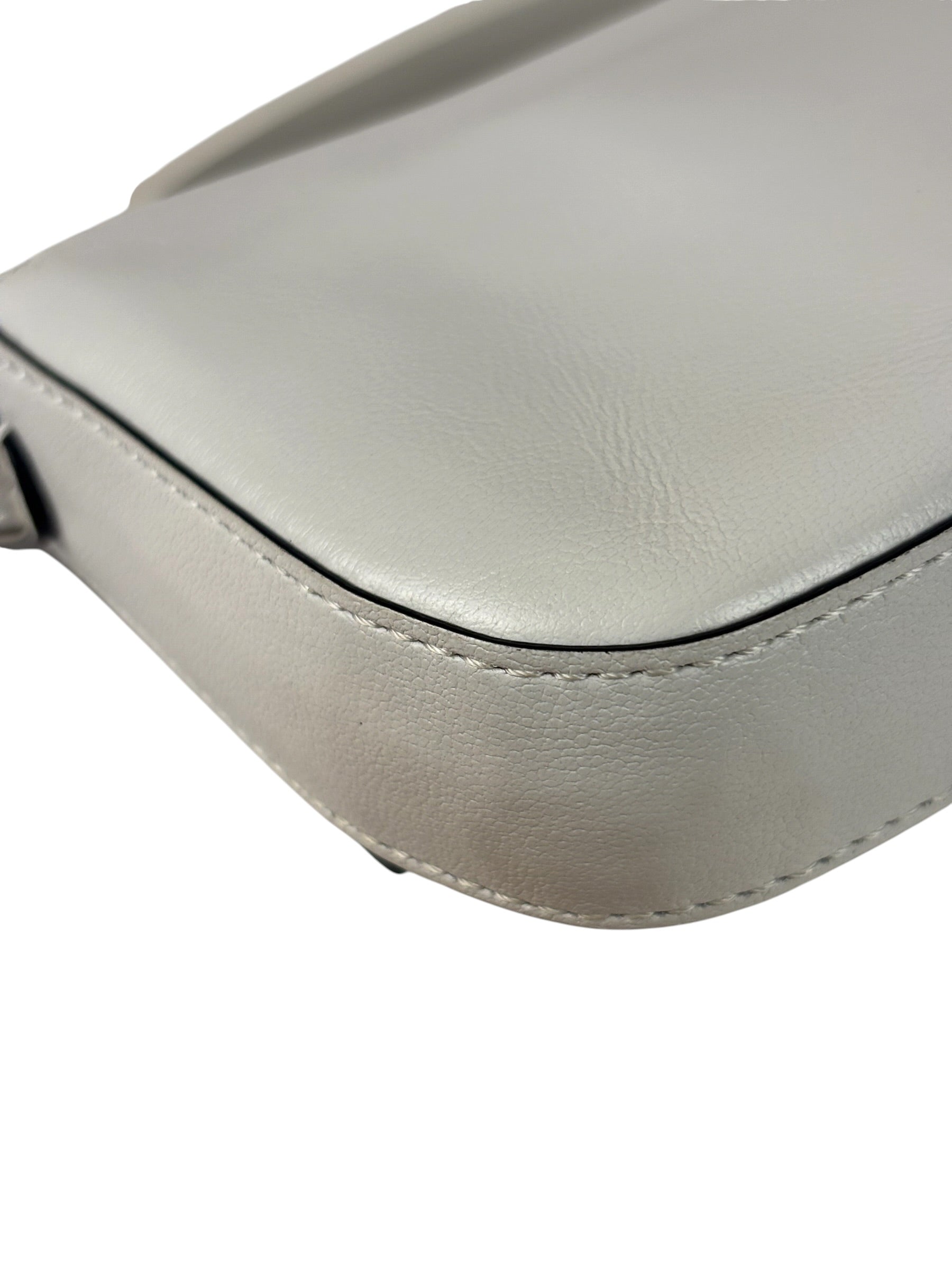 Fendi x Marc Jacobs White Leather Mini Baguette