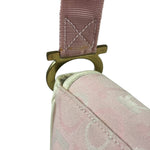 Ferragamo Pink Canvas Gancini Shoulder Bag