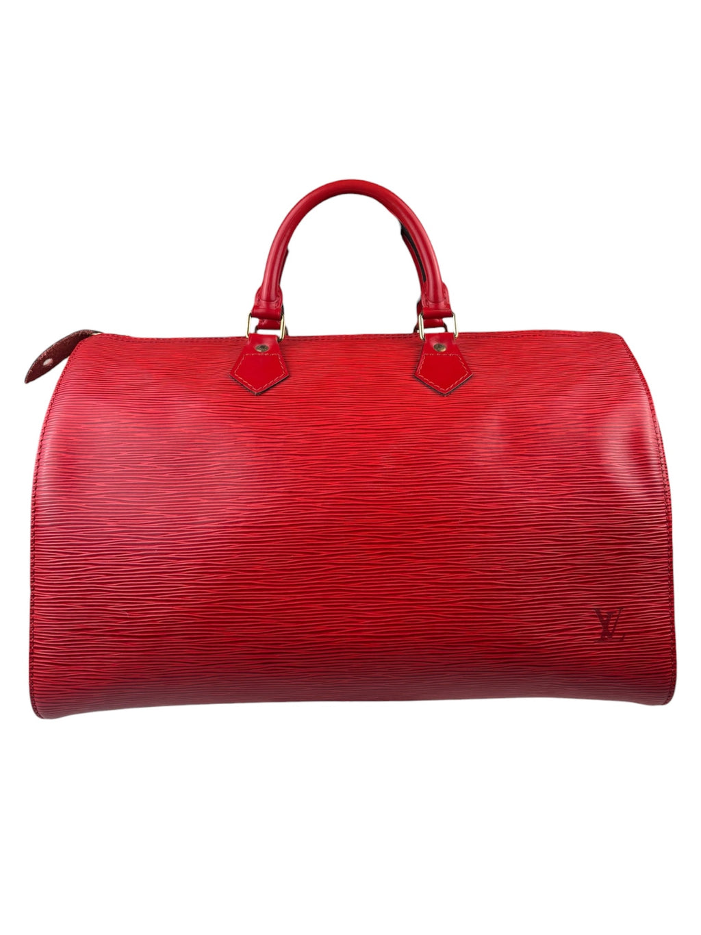 Louis Vuitton Red Epi Leather Speedy 35