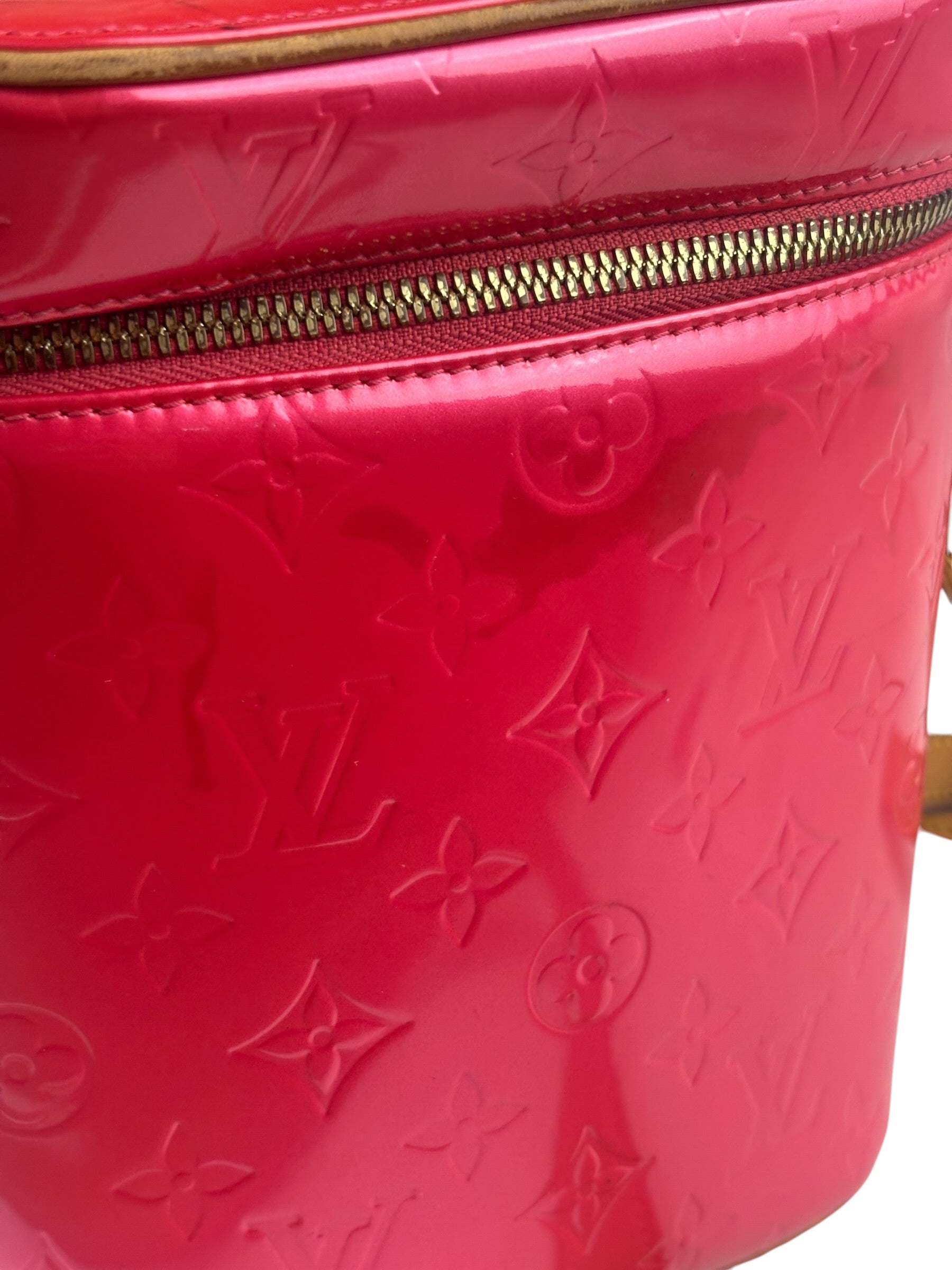 Louis Vuitton Vintage Fuchsia Pink Vernis Sullivan Verrical Crossbag