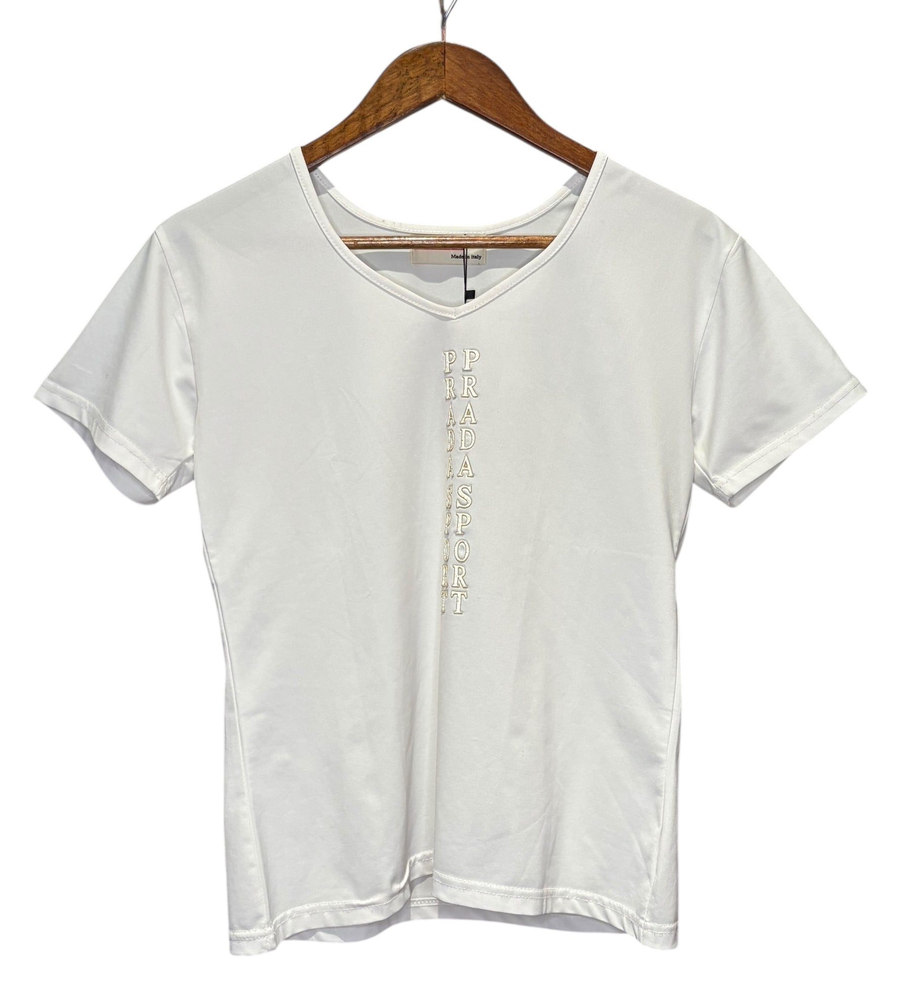 Prada Sport Logo Short Sleeve Top