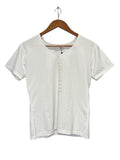 Prada Sport Logo Short Sleeve Top Ivory