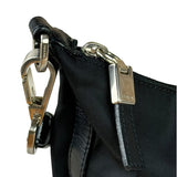 Prada Black Leather Trim/Tessuto Nylon  Shoulder Bag