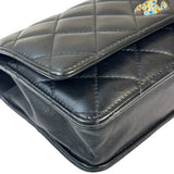 Chanel Black Quilted Wallet On Chain 2019