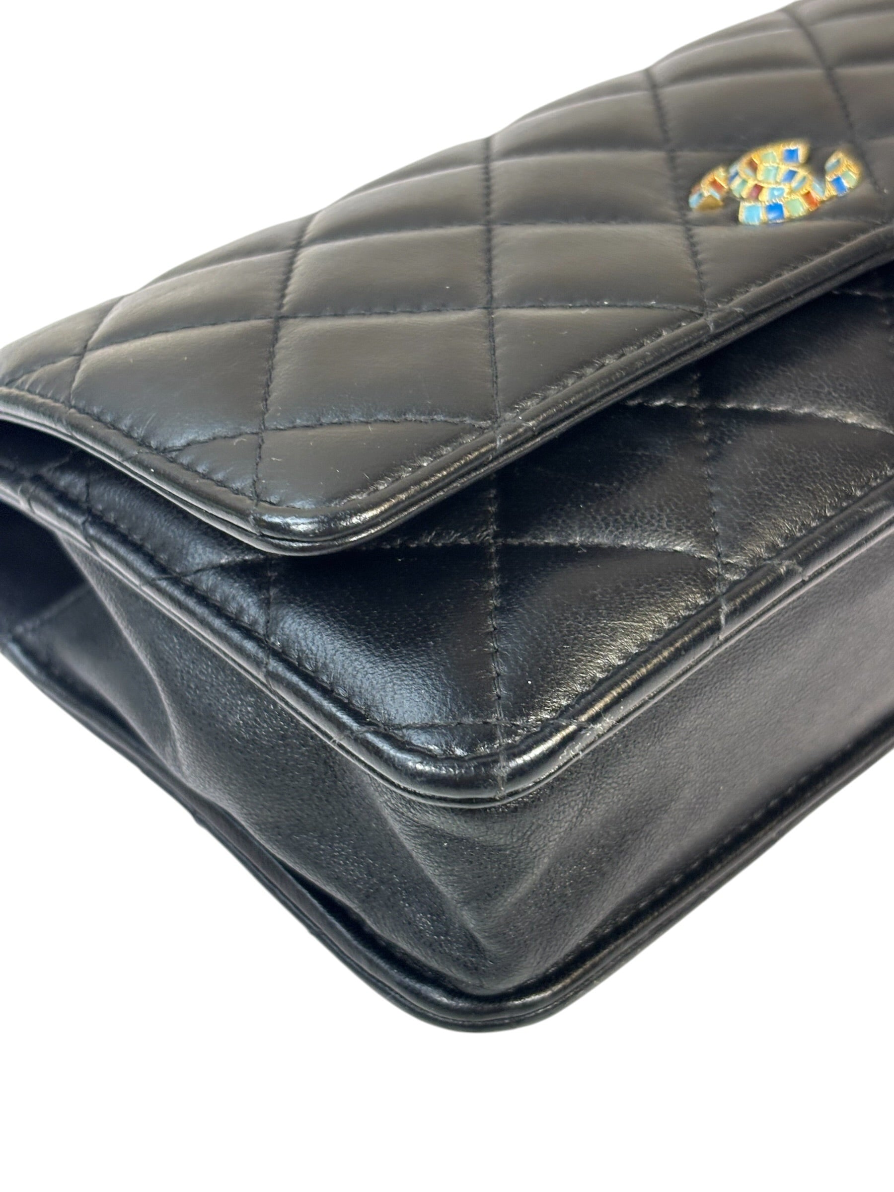 Chanel Black Quilted Wallet On Chain 2019